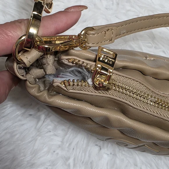 Steve Madden Taupe SM Logo Crossbody with Detachable Strap - Picture 7 of 14